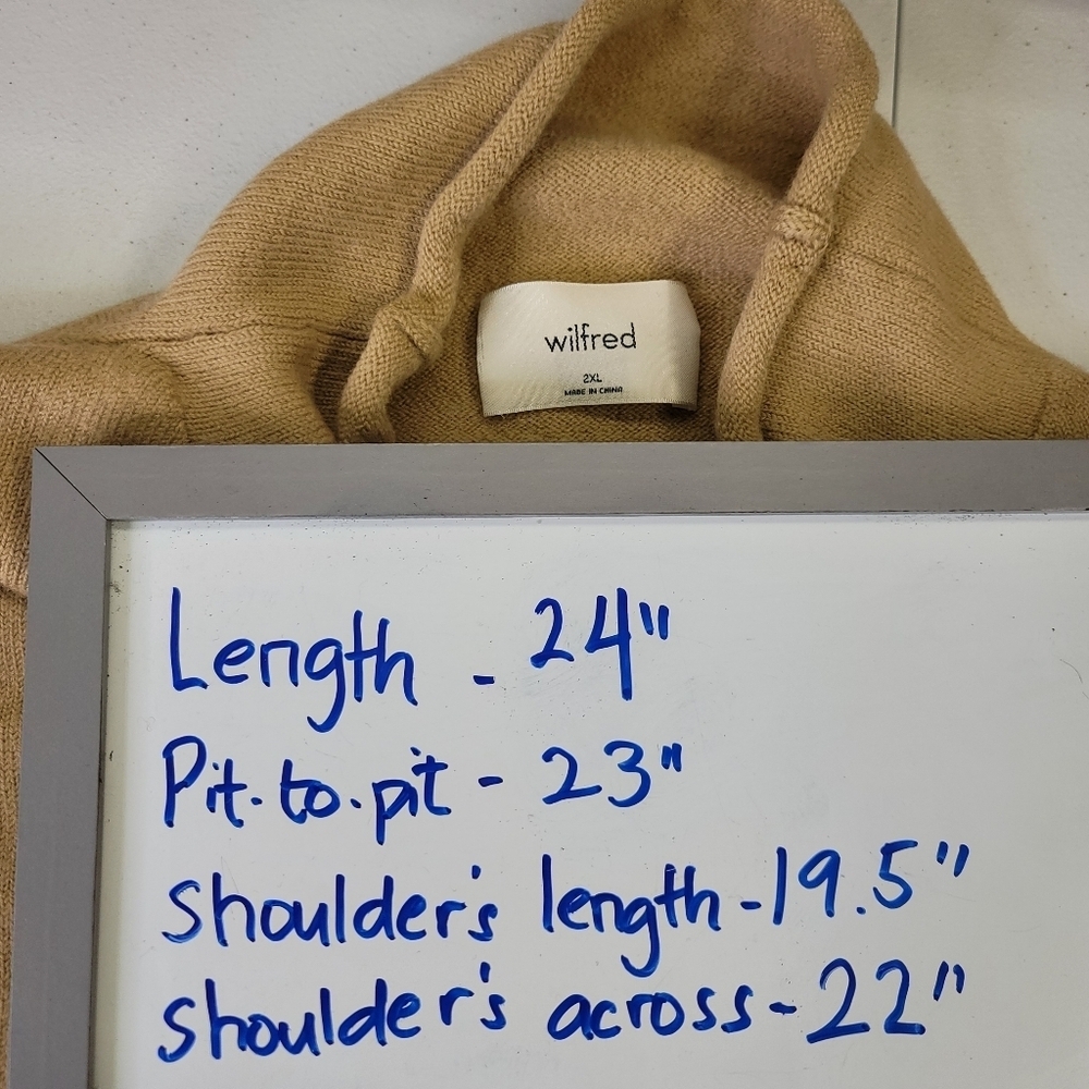Wilfred  mock neck Knit extra fine merino wool pullover - Picture 9 of 9